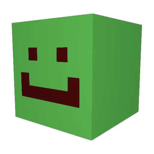 shirokane Minecraft avatar head, 3D render