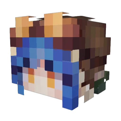 shirokuma8563 Minecraft avatar head, 3D render