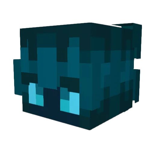 shironeki Minecraft avatar head, 3D render
