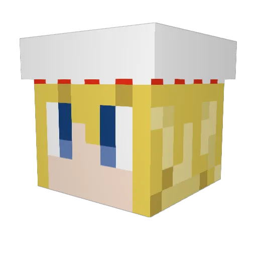 shiryu_07 Minecraft avatar head, 3D render