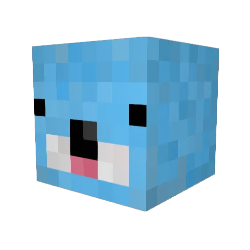 shiryusex Minecraft avatar head, 3D render