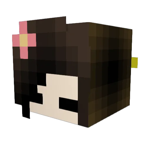 shishigang Minecraft avatar head, 3D render