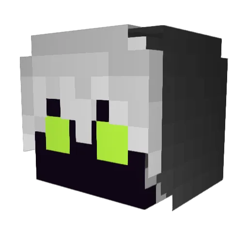 shisinXP Minecraft avatar head, 3D render