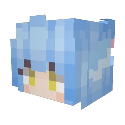 shisu_018 Minecraft avatar head, 3D render