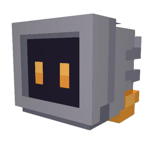 shiva_duck Minecraft avatar head, 3D render