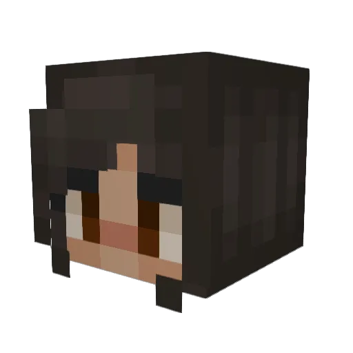 shivaiw Minecraft avatar head, 3D render