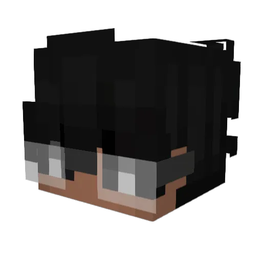 shiveroni Minecraft avatar head, 3D render