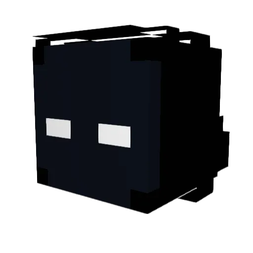 shiverpei Minecraft avatar head, 3D render