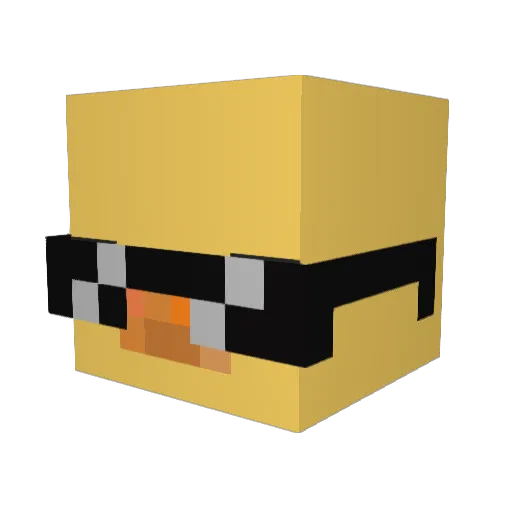 shiwrop Minecraft avatar head, 3D render
