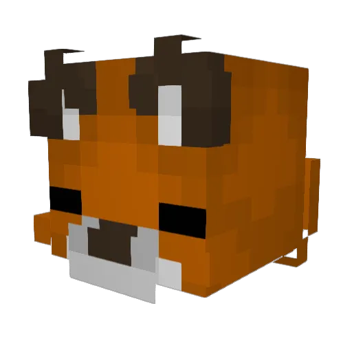 shixina Minecraft avatar head, 3D render