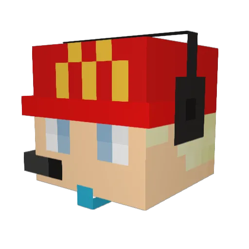 shixine974 Minecraft avatar head, 3D render
