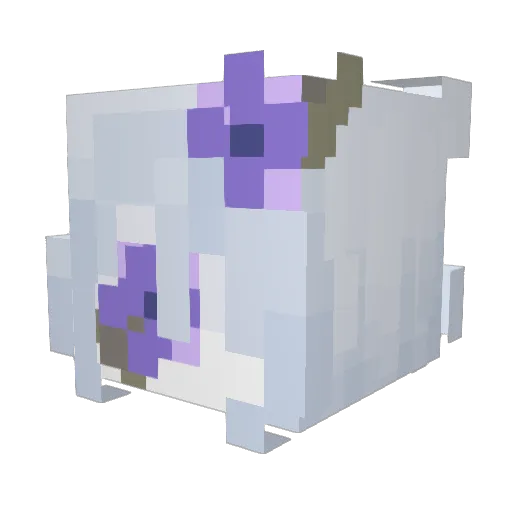 shixvx Minecraft avatar head, 3D render