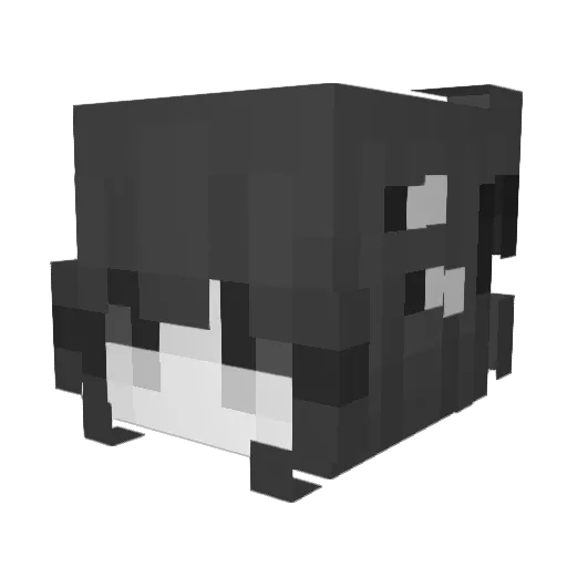 shiyanqi Minecraft avatar head, 3D render