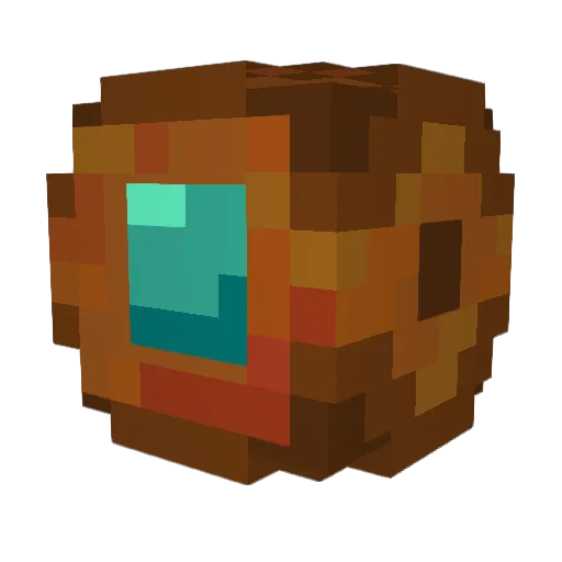 shiyicha Minecraft avatar head, 3D render