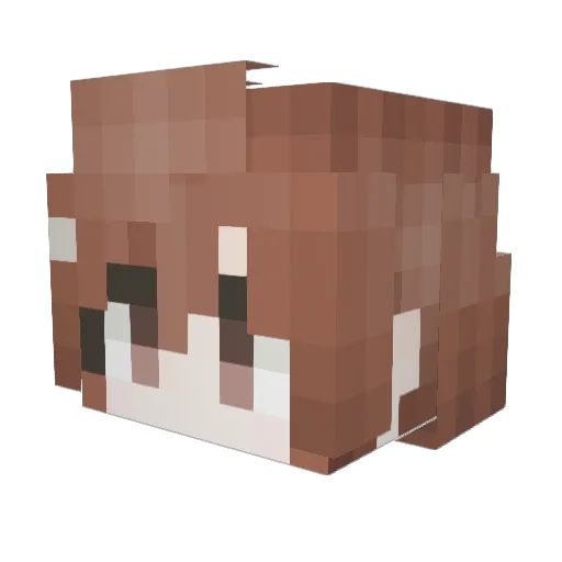 shiyuhhh Minecraft avatar head, 3D render