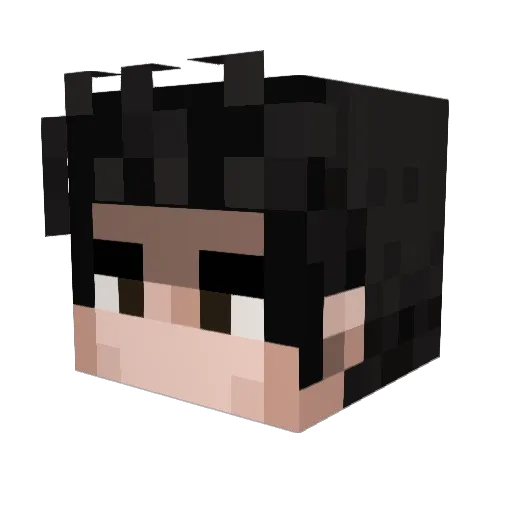 shizokrat Minecraft avatar head, 3D render