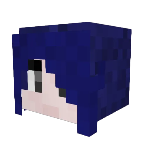 shizooo Minecraft avatar head, 3D render