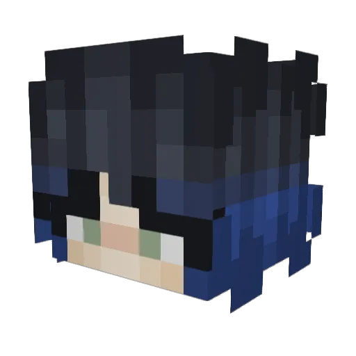 shizu69 Minecraft avatar head, 3D render