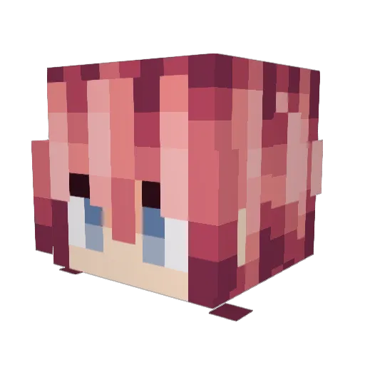 shizune0103 Minecraft avatar head, 3D render