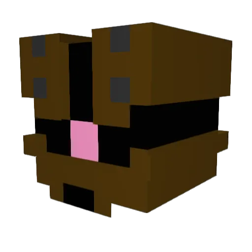 shizuokacha Minecraft avatar head, 3D render