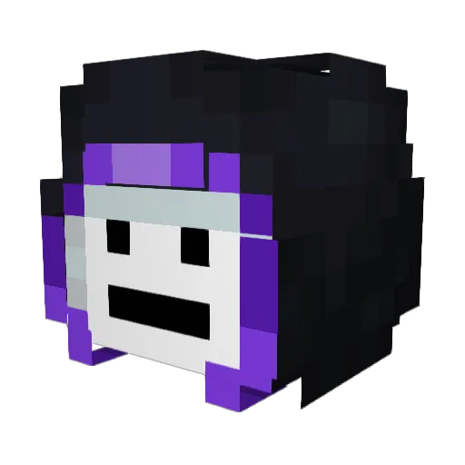 shjt Minecraft avatar head, 3D render
