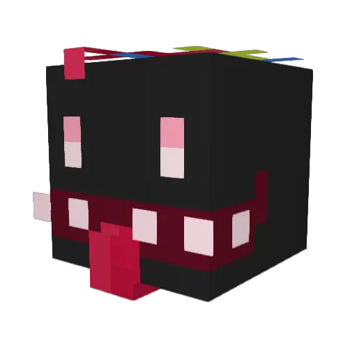 shkarpetak Minecraft avatar head, 3D render