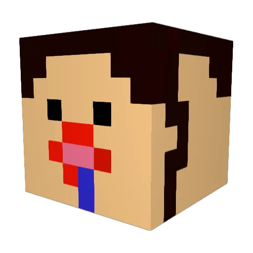 shlol120 Minecraft avatar head, 3D render