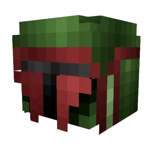 shlopster Minecraft avatar head, 3D render