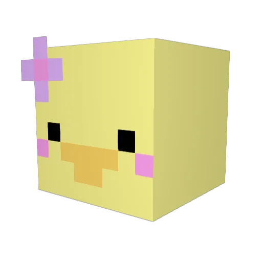 shlumby Minecraft avatar head, 3D render