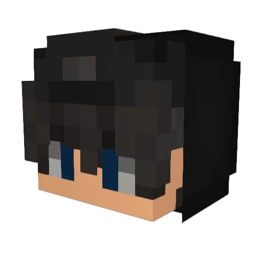 shm1g Minecraft avatar head, 3D render