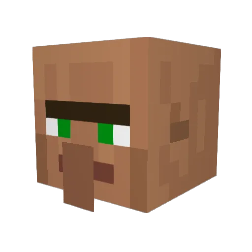 shmaca Minecraft avatar head, 3D render