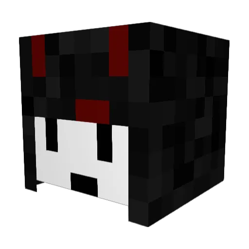 shmeta Minecraft avatar head, 3D render