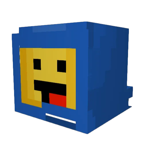 shmoomer Minecraft avatar head, 3D render