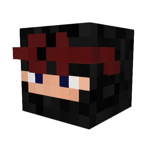 shmushmu Minecraft avatar head, 3D render