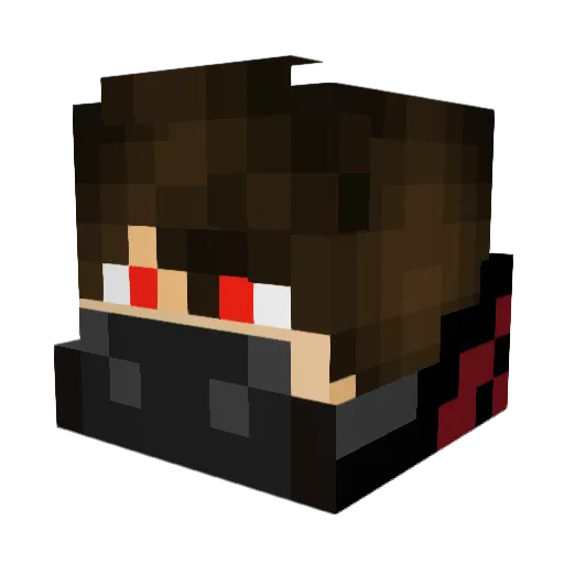 shnaiblood Minecraft avatar head, 3D render
