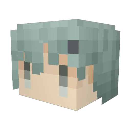 shngw Minecraft avatar head, 3D render