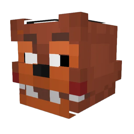 shnonk Minecraft avatar head, 3D render