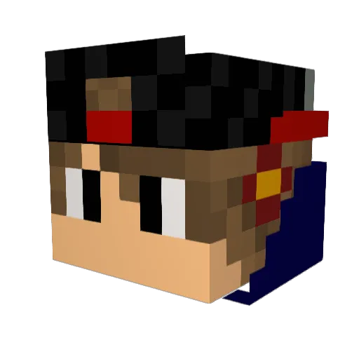 sho415 Minecraft avatar head, 3D render