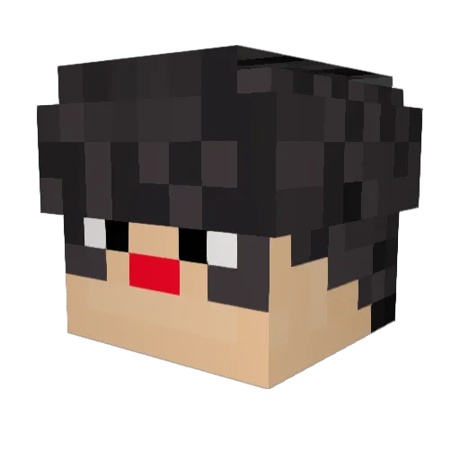 sho792 Minecraft avatar head, 3D render
