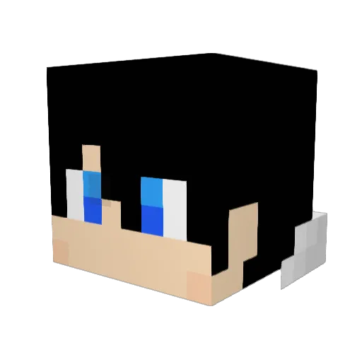 sho_949 Minecraft avatar head, 3D render