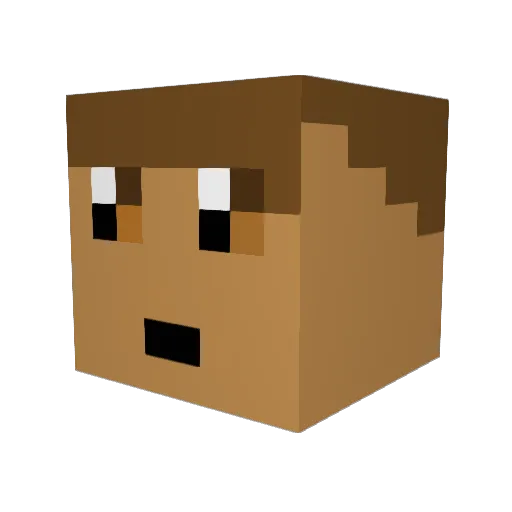 shobgod Minecraft avatar head, 3D render
