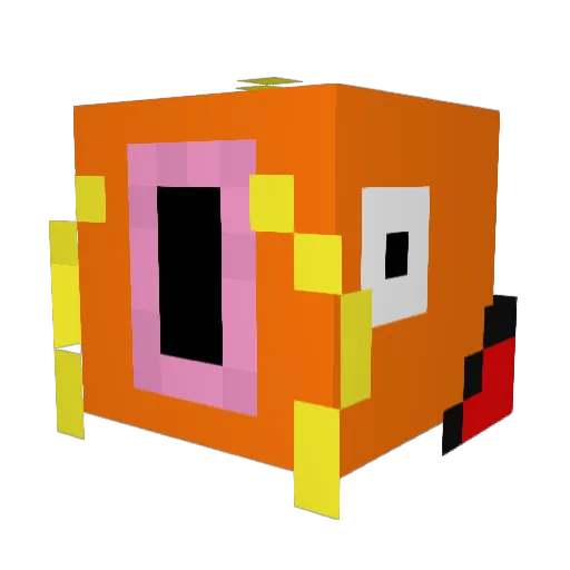 shobie Minecraft avatar head, 3D render