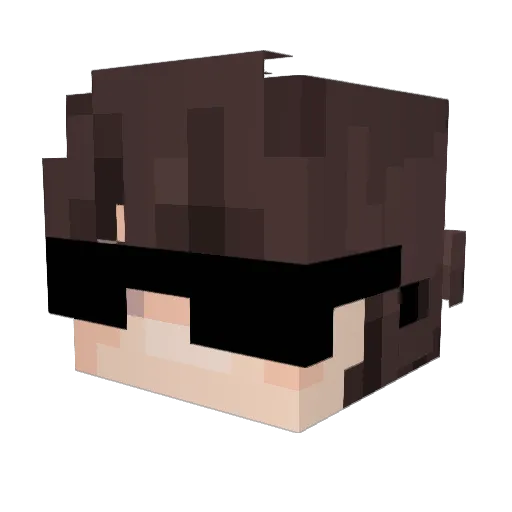 shock_mystic Minecraft avatar head, 3D render