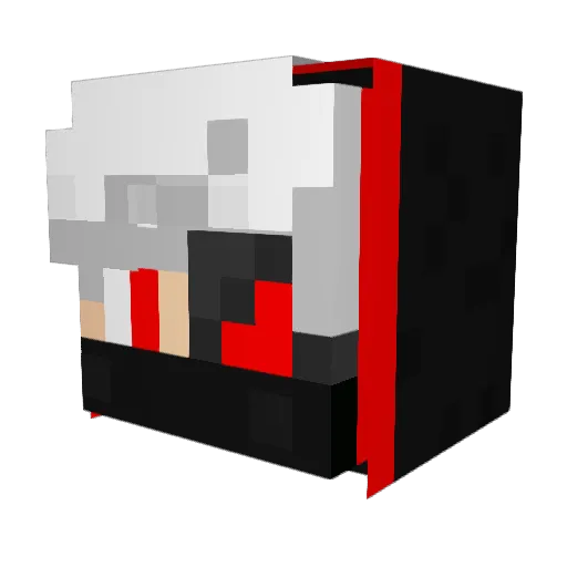 shockingkarma Minecraft avatar head, 3D render