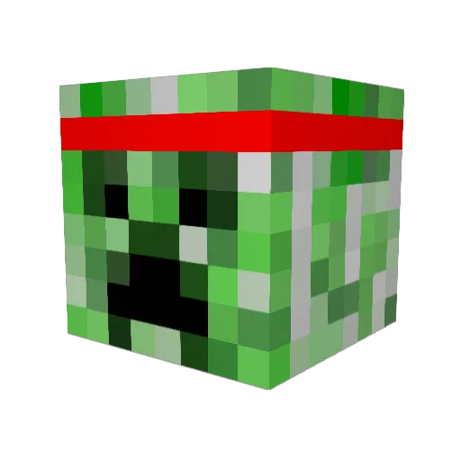 shockjaw Minecraft avatar head, 3D render