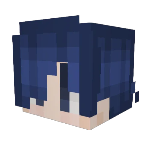 shockow Minecraft avatar head, 3D render