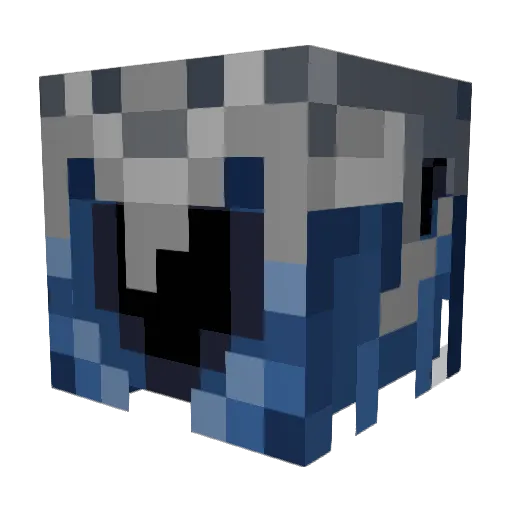 shockshik Minecraft avatar head, 3D render