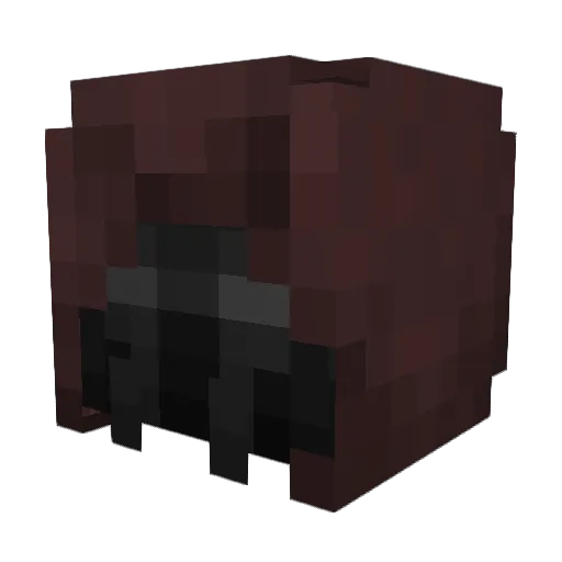 shockspore Minecraft avatar head, 3D render