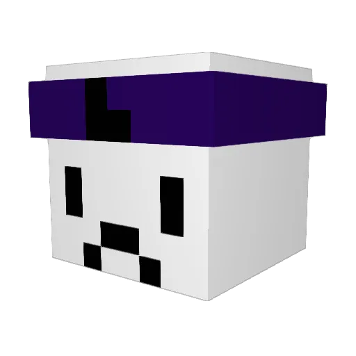 shocky7879 Minecraft avatar head, 3D render