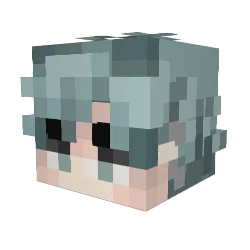 shocolon Minecraft avatar head, 3D render